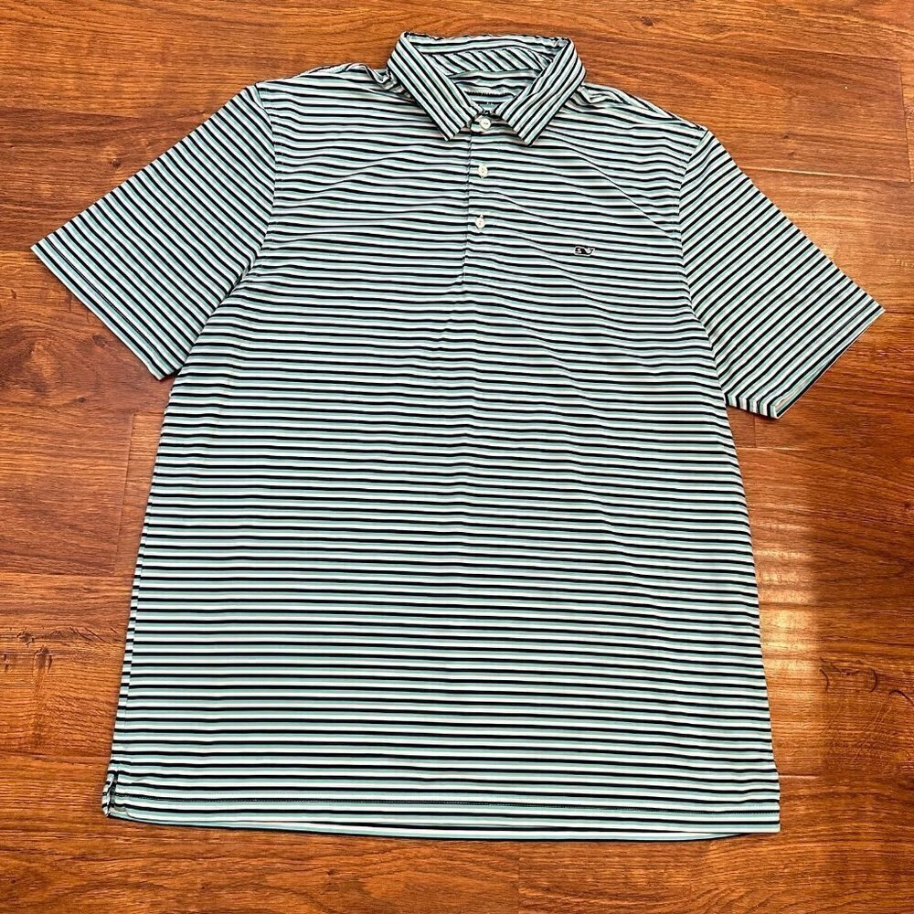 Vineyard Vines striped performance polo shirt